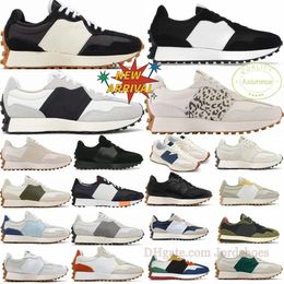 N 327 sneakers running shoes Mens Sport Shoes Newbalace 327 shoes white Navy blue light camel white green sea salt red bean milk Dark gray womens 327s Trainers Jogging