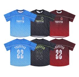 Men's T-Shirts Limited New Trapstar London Men's T-shirt Short Sleeve Unisex Blue Shirt For Men Fashion Harajuku Tee Tops Male T Shirts Fashion Clothing J43664