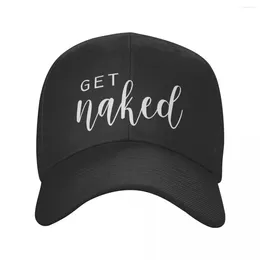 Ball Caps Punk Get Naked Baseball Cap Women Men Breathable Dad Hat Sun Protection Snapback