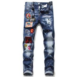 black jeans for man mens jeans designer rip jeans man high quality luxury embroidery patchwork pants skinny jeans man man pant jean grey blue jeans high end jeans pants