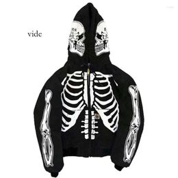 Y2k Brand Men's Hoodies Rhinestone Zipper Oversized Sweatshirt 2024 Summer Gothic Hoodie Men's Grunge Hooded Coat Street Retro Clothes Y 1754