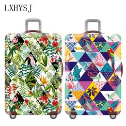 Geometric Thicker Luggage Cover Elasticity Travel Suitcase Protective Cover For 18-32 inch Suitcase Case Travel accessories 240418