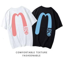 Men's And Women's Short 2023 New Summer Fu Shen Da M T-Shirt Student Half Sleeved Trendy Bottom Shirt Top Clothes 349646