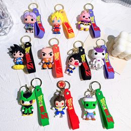 Ny Wukong Keychain Silicone Doll Anime Tecknad karaktär Pendant Gift Book Bag Pendant Car Keychain Present Partihandel för utrikeshandel