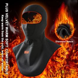 Motorcycle Mask Fleece Thermal Face Mask Keep Warm Moto Riding Balaclava Motorbike Biker Winter Windproof Ski Mask Men Women 240419