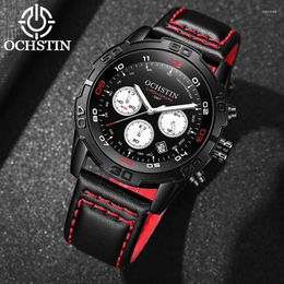 Wristwatches OCHSTIN 2024 Models Innovative Nylon Series Personality Trend Men's Quartz Watch Multifunction Movement