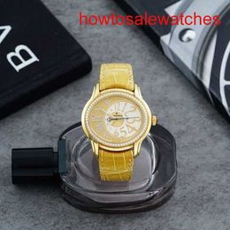 Womens AP Wrist Watch Millennium Series 77301BA ZZ D097CR.01 Gold Plated Rice Plate 18k Diamond Automatic Mechanical Womens Watch