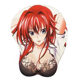Highschool DXD Anime Boobs Gaming 3D Mouse Pads with Wrist Rest Lycra Skin4308372
