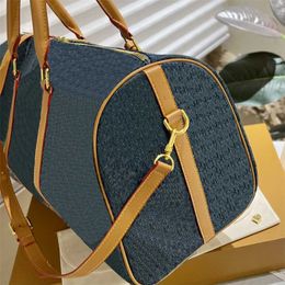 Designer Duffle Bag Travel Luggage Designers duffel Bags men Women Denim Handbags Fashion Classic Large Capacity Blue Tote 45CM
