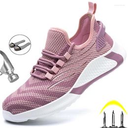 Boots Safety Shoes For Men Women Work Steel Toe Cap Sneakers Security Lightweight Safty