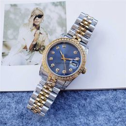 Small New Labour Brand Luxury Steel Strip Drill Ring Fully Automatic Mechanical Womens Fashion Watch