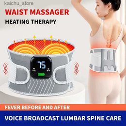 Electric massagers Electric heating with infrared vibration waist massager digital display bracket for treatment with massage to relieve and pro Y240504 1FTS