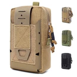 Packs Tactical Pouch Phones Waist Bags 1000D Molle Bag for Hiking Camping Cycling Men Women Flashlights Outdoor Tools Storage Holders
