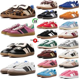 new designer campus shoes Casual sneakers Leopard pink green Beige black white Gum grey women mens trainers sports platform Outdoor Flat Tennis shoes size 5-11