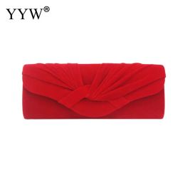 Bags Lady Envelope Clutch Bag Style Soft Surface Chain Clutch Tote Red Blue Beige Evening Party Handbag 2019 Fashion