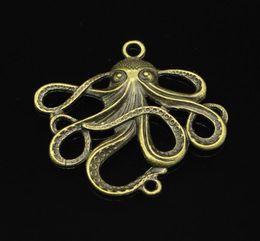 21pcs Zinc Alloy Charms Antique Bronze Plated octopus Charms for Jewellery Making DIY Handmade Pendants 48 45mm287z2064264