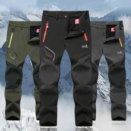 Men's Pants Windproof Outdoor Camping Hiking Warm Men Casual Thick Jogger Biker Running Man Trousers Y2k Clothes Gym Work Pantalones