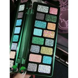 Qian Yan 16 Colours Eye Shadow Cheerup Pallete Black Pink Blue Cowherd Sequins Matte Eyeshadow Make Up Palette Qianyan