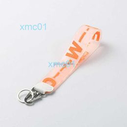 Key Rings Luxury Chains Clear Rubber Jelly Letter Print s Ring Fashion Men Women Canvas Chain Camera Pendant Belti09yihxw