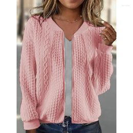 Women's Jackets Elegant Fashion Long Sleeve O Neck Zipper Jacket Outwear Y2K INS Clothes Autumn Winter Women Knitted Cardigan Sweater Top