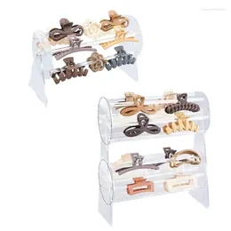 Jewellery Pouches Acrylic Headband Holder Clear Display Stand Organiser Necklaces Storage Rack For Women Girl