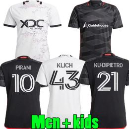 2024 2025 D.C. United Soccer Jerseys Men Kids 24 25 Football Shirt Primary Home Black The Icon Kit Away White Cherry Blossom DC PIRANI BENTEKE KLICH STROUD P.SANTOS JEAHZE