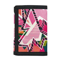 Wallets Abstract Pattern Print Trifold Casual Wallet For Men Women Young Novelty Money Bag Purse Zipped Coin ID Card Holder Pocket Kid