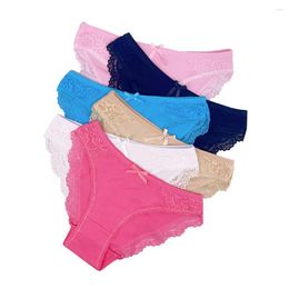Women's Panties 5 PCS/Set Women Briefs M-XL Low-rise Underwear Soft Underpants Lace Ladies Panty Comfortable Lingerie 89335