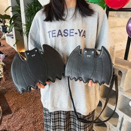 Bags Pu Leather Bat Crossbody Bag for Women Funny Animal Pattern Shoulder Bag Gothic Animal Satchel Messenger Bags
