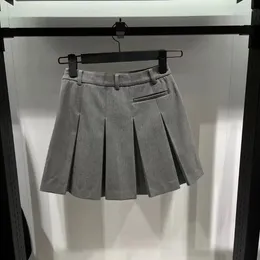 Gym Clothing 2024 Grey Golf Sports Women's Pleated Skirt