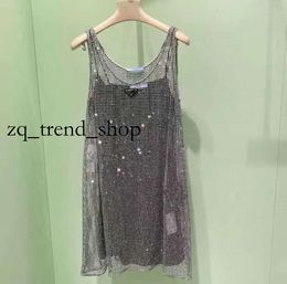 Woman Dress Designer Crystal Strap Dresses Fashion Shine Frock Classic Tanks Skirts Summer Casual Womens Clothing 24ss 7 18