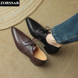 Casual Shoes Western Women's Flats Pointed Toe Loafer Woman Sexy Oxford For Women Spring Footwear Large Size