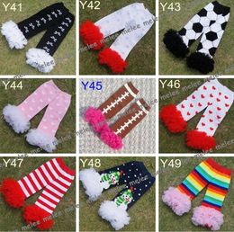 New Baby Chevron Ruffle Leg Warmer Baby Skull OWl Tutu Leg Warmers infant colorful Leopard leg warmer child socks Legging Tights M7149986