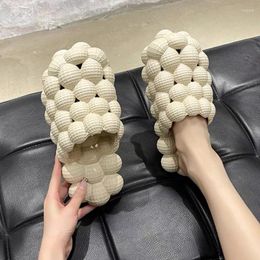 Slippers Women Man Soft Bubble Fashion EVA Cool Home Beach Shoes Massage Sole Designer Indoor Slipper