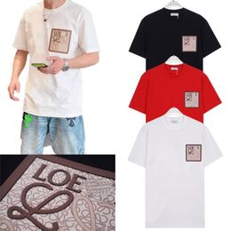 Mens t shirts designer fashion luxury brand men t-shirt embroidery letters LOGO short sleeve High street sprts loose large size 100% cotton short sleeve tees tops men