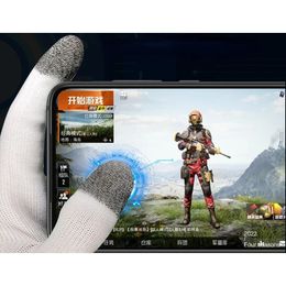 2024 Mobile Game Sweat-proof Fingers Gloves Touch Screen Thumbs Finger Sleeve Mobile Game Sleeve Gloves