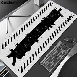 Mouse Pads Wrist Rests Black And White Large Mousepad 900x400 Geometric Art Desk Mat XXL Computer Mousepads Gamer Mause Mat For PC Keyboard Mouse pads Y240419