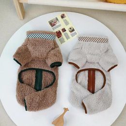 Dog Apparel Plaid Pet Clothes Romper Cosy Winter Jumpsuit Easy-to-wear Dog/cat With Zipper Design Supplies For Weather