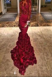 2017 Romantic Prom Dresses Mermaid With Applique Sash Ruffles Evening Gown With Sleeveless Floor Length Plus Size Luxury Women Pro9834637