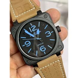 bell and ross Wristwatches Men Automatic Mechanical Watch Bell Brown Leather Black Ross RubberWristwatches WristwatchesWristwatches245W