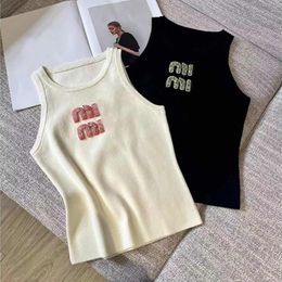 Womens clothes t shirt designer women sexy halter tops party crop top embroidered tank top spring summer backless shirt