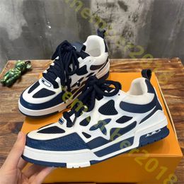 Designer Flash Diamond Casual Shoes Bread Sneakers Men Breathable mesh leather made upper Side brand flower Thick Bottom Shoes With original box R49