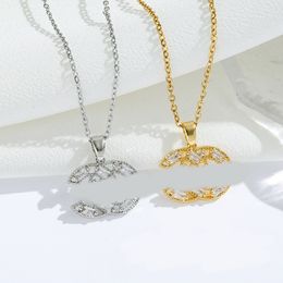 18K Gold Plated Luxury Designer Halskette Anhänger für Frauen Brandbrief Choker Kette Halsketten Schmuck Hochwertige Hochzeitsgeschenk