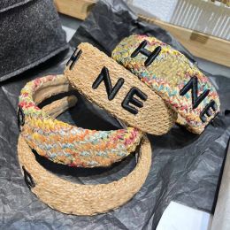 Headbands Barrettes New Styles Designer Wool Knitting Headbands Famous Women Brand Letter Printing Embroidery Widebrimmed Hairbands Headwra