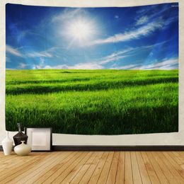 Tapestries Wood Sky Tapestry Beautiful Natural Landscape Wall Decoration Blanket Kawaii Room Bohemian Home Yoga Mat Sofa Cover