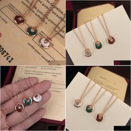 Pendant Necklaces Designers Necklace Fashion Womens Charm Jewelry S Small Stone Amet Temperament Clavicle Chain Gift For Girlfriend Ne Otdok