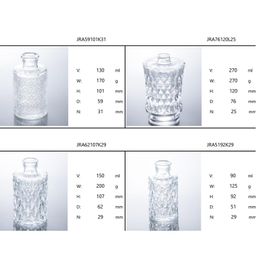 Clear Glass Bottles Heavy Base Glass Bottles Airtight design