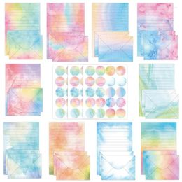 Gift Wrap 50pcs Envelopes Watercolor Bag Wedding Small Business Supplies Stationery DIY Postcard Ins Paper Invitations Storage Packaging