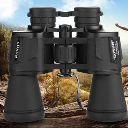 Telescopes Luxun 20x50 High Maginification Zoom Porro Binocular Hd Military Powerful Optical Telescope Wide Angle for Outdoor Hunting