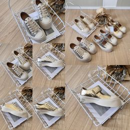 Casual Shoes Designer Shoes Womens Platform Vintage Trainers Sneakers Gold lace up size 36-40 Classic Comfortable GAI golden